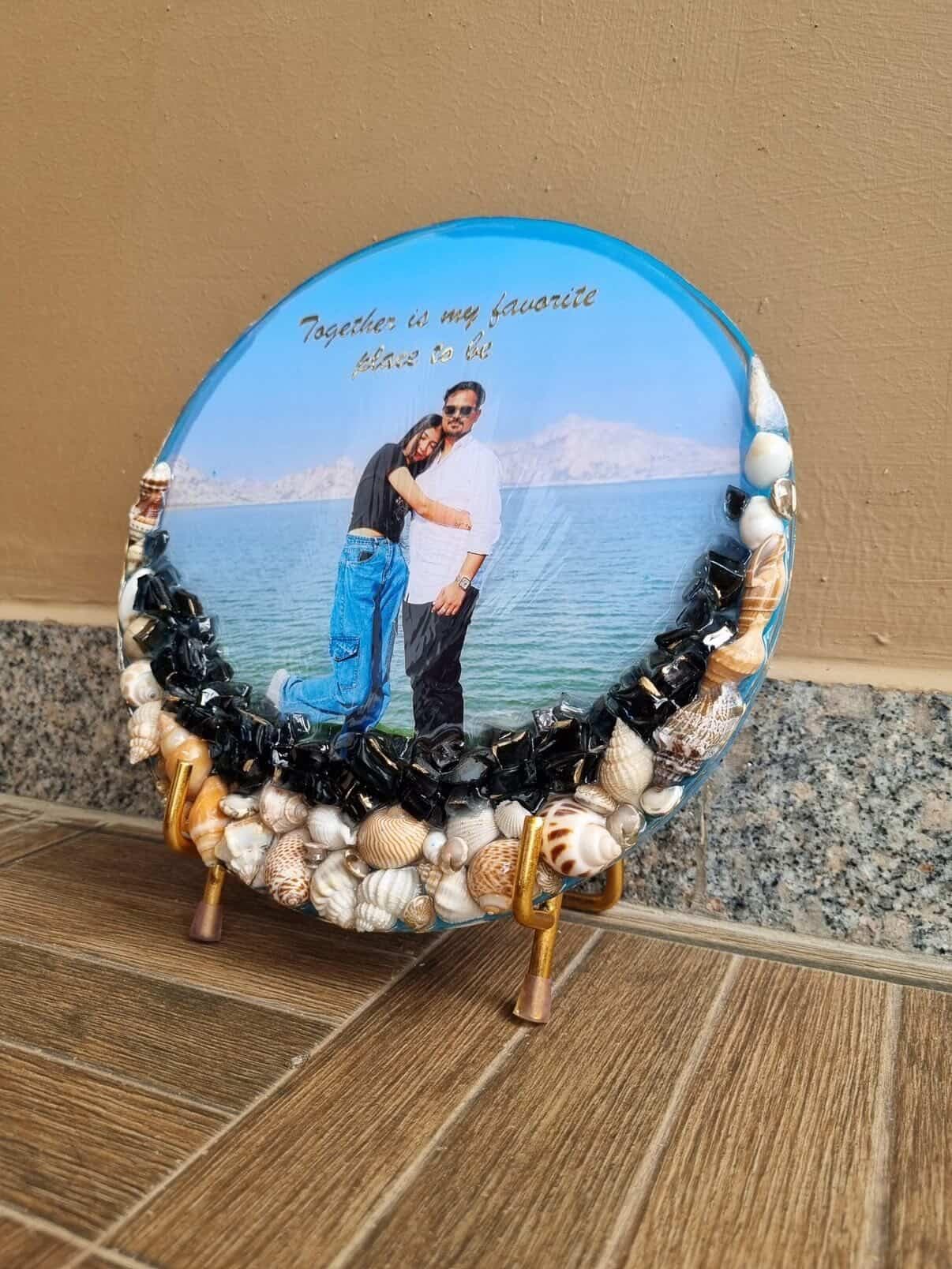 Galaxy Swirl Resin Frame